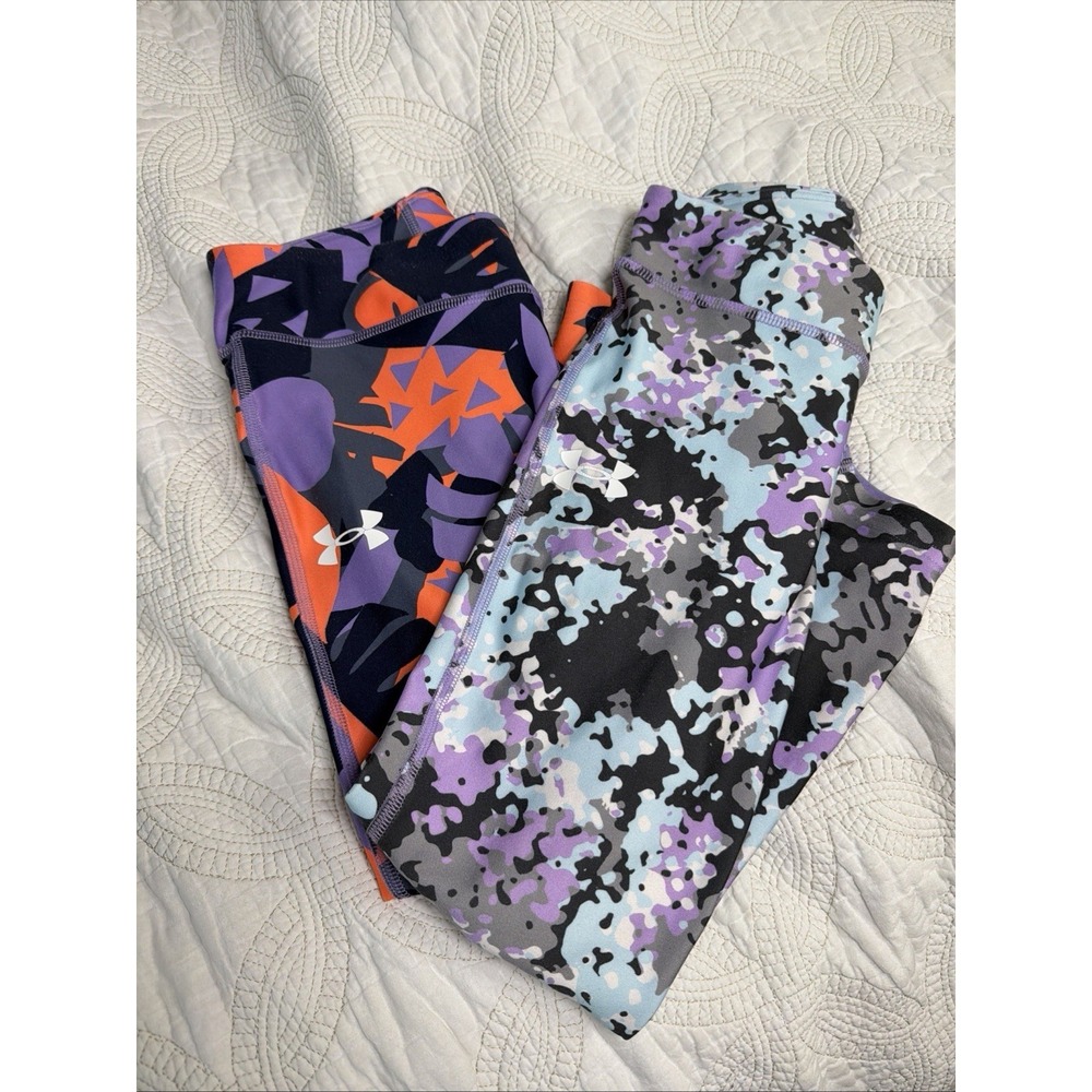 Lot of 2 Under Armour Girl's M‎ Active Summer Capri Leggings
